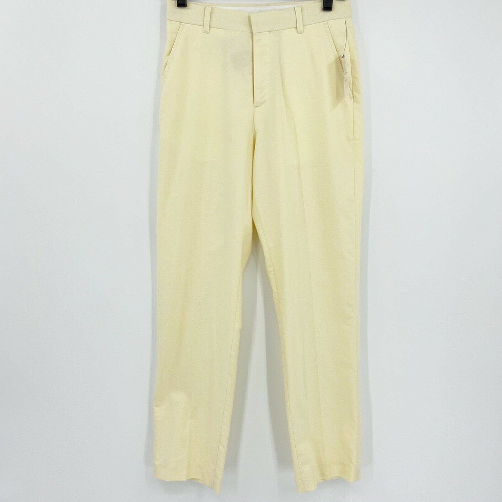 Tommy Hilfiger Boys Oxford Pants Yellow Sz 16